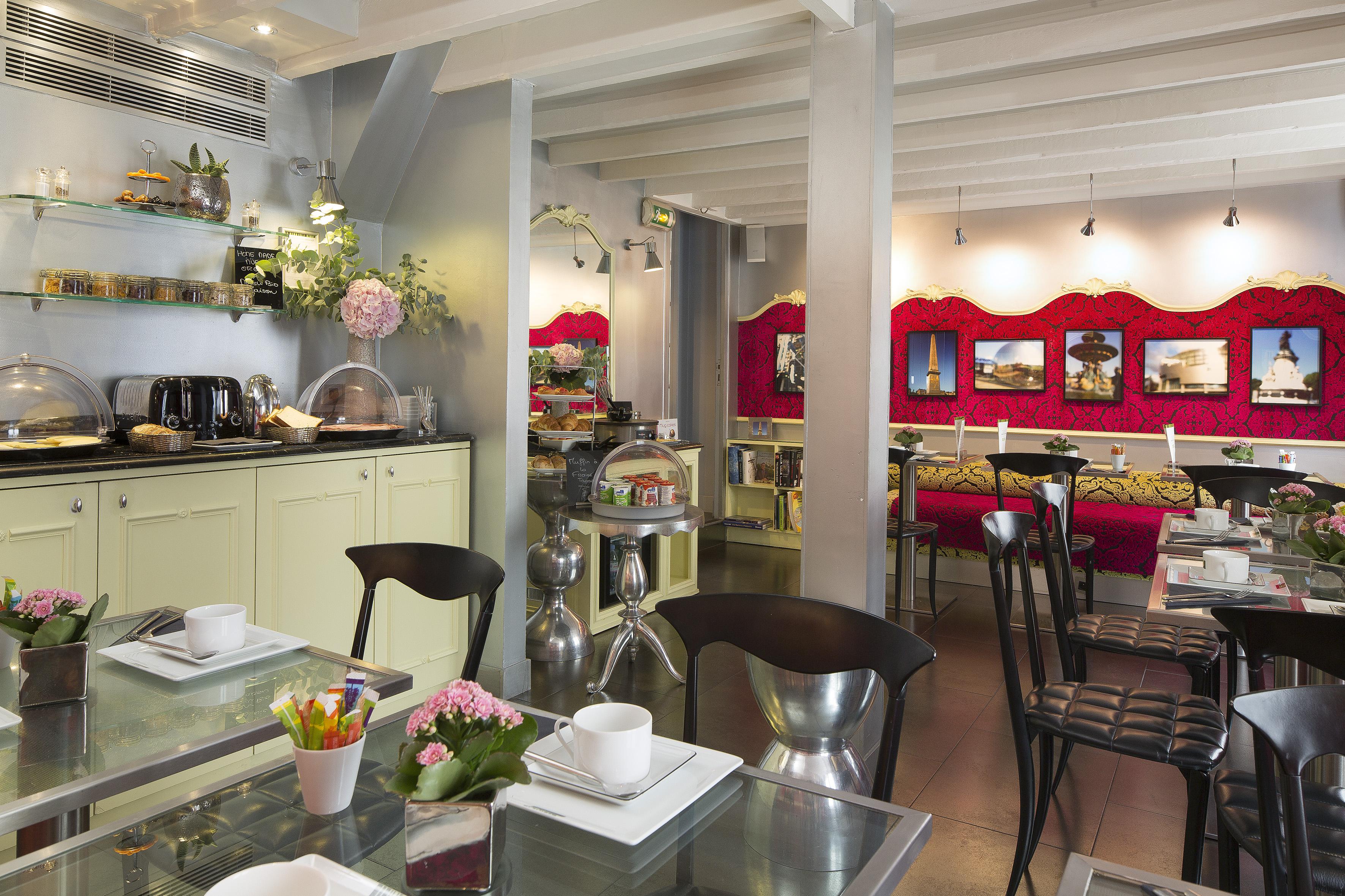 Hotel Design Sorbonne Paris Restaurang bild